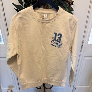 Swiftie # 13 Fan Girl Graphic Print Doodle Style Music Sweatshirt M